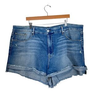 NWOT Good American‎ | Good Curve Denim Shorts  GCSH127SC
